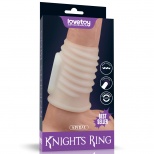 Вибронасадка "Vibrating Knights Ring Spiral", Белый