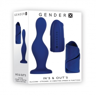 Gender X IN'S & OUT'S Набор из стимулятора и мастурбатора с вибрацией